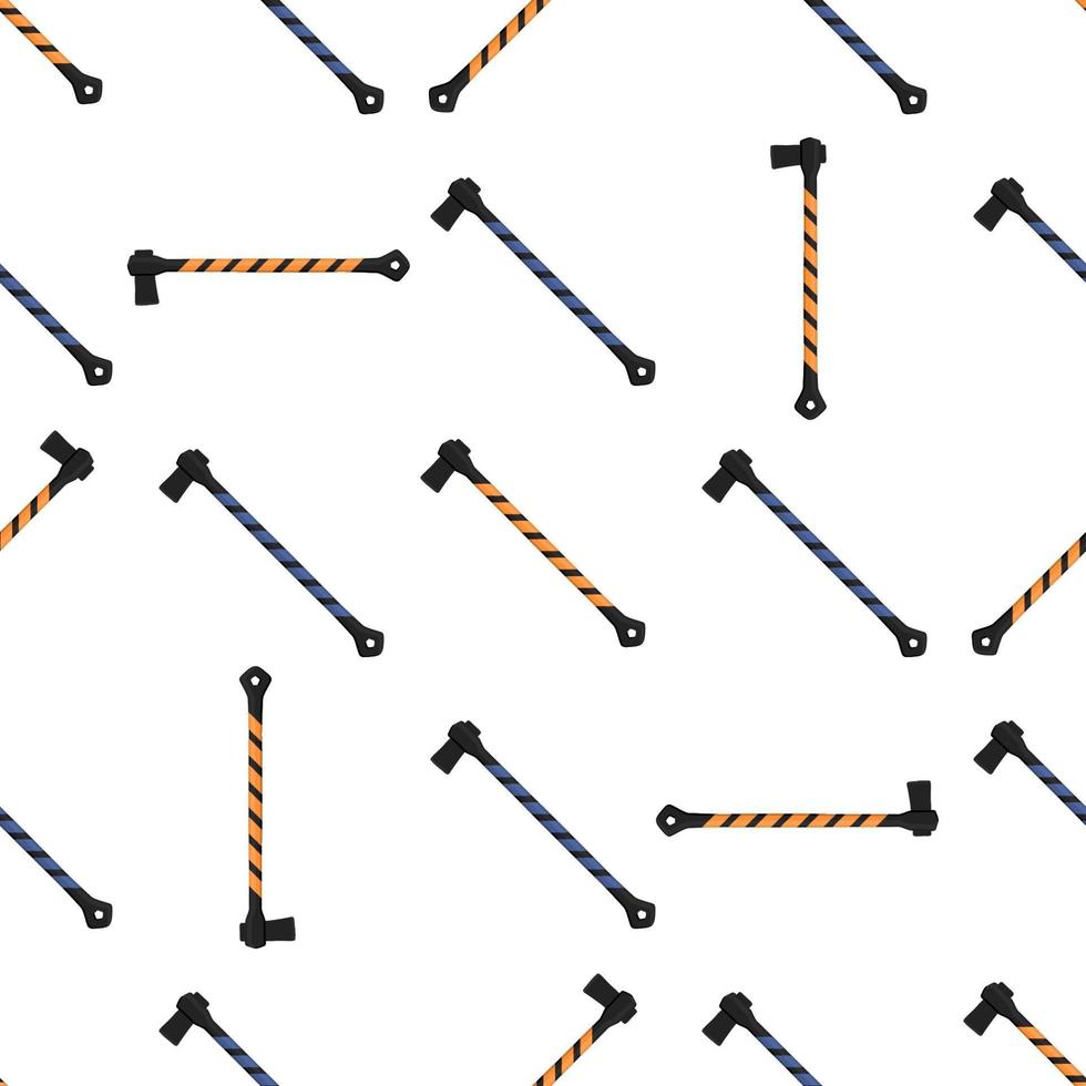 Illustration on theme pattern steel axes with wooden handle vector
