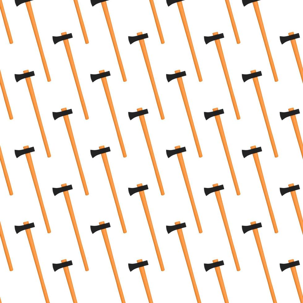 Illustration on theme pattern steel axes with wooden handle vector