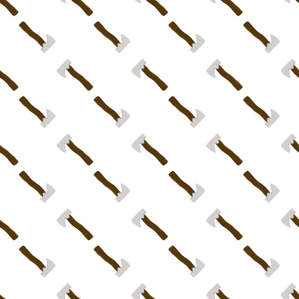 Illustration on theme pattern steel axes with wooden handle vector