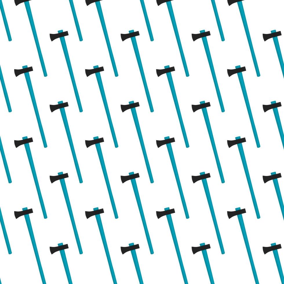 Illustration on theme pattern steel axes with wooden handle vector
