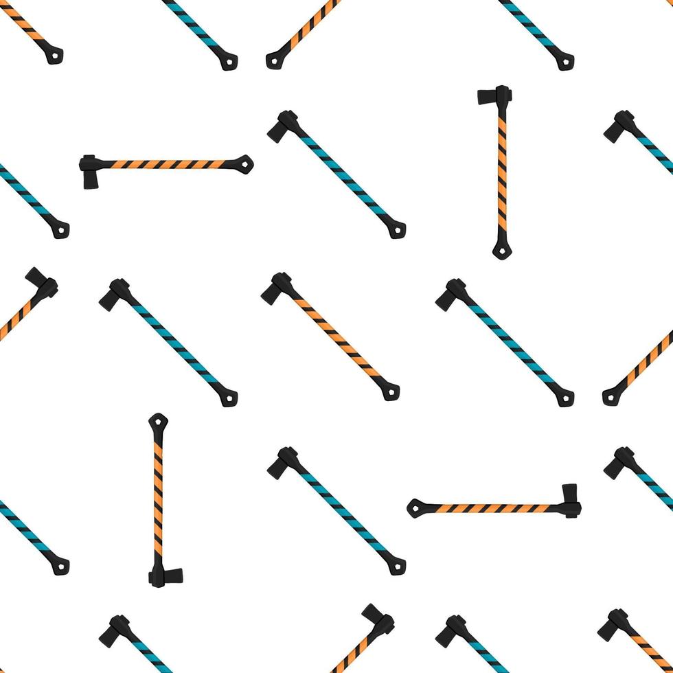 Illustration on theme pattern steel axes with wooden handle vector