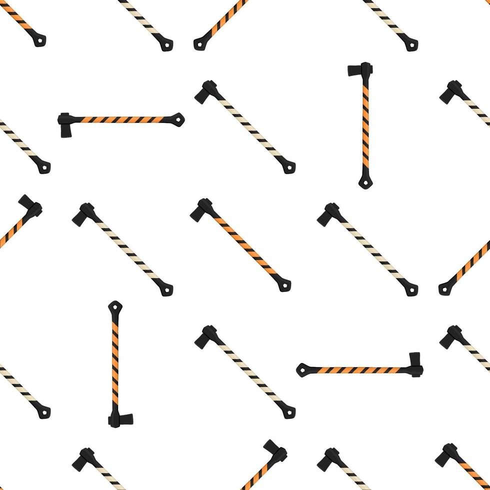 Illustration on theme pattern steel axes with wooden handle vector