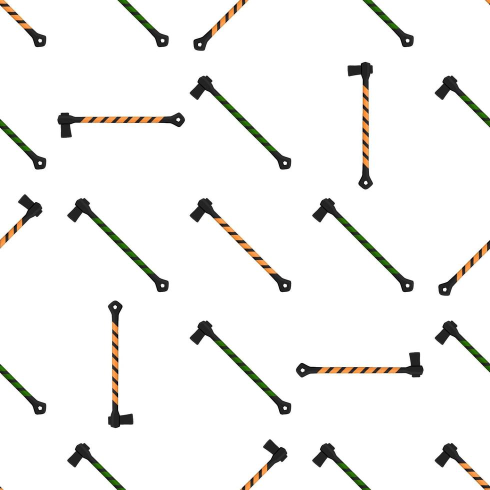 Illustration on theme pattern steel axes with wooden handle vector