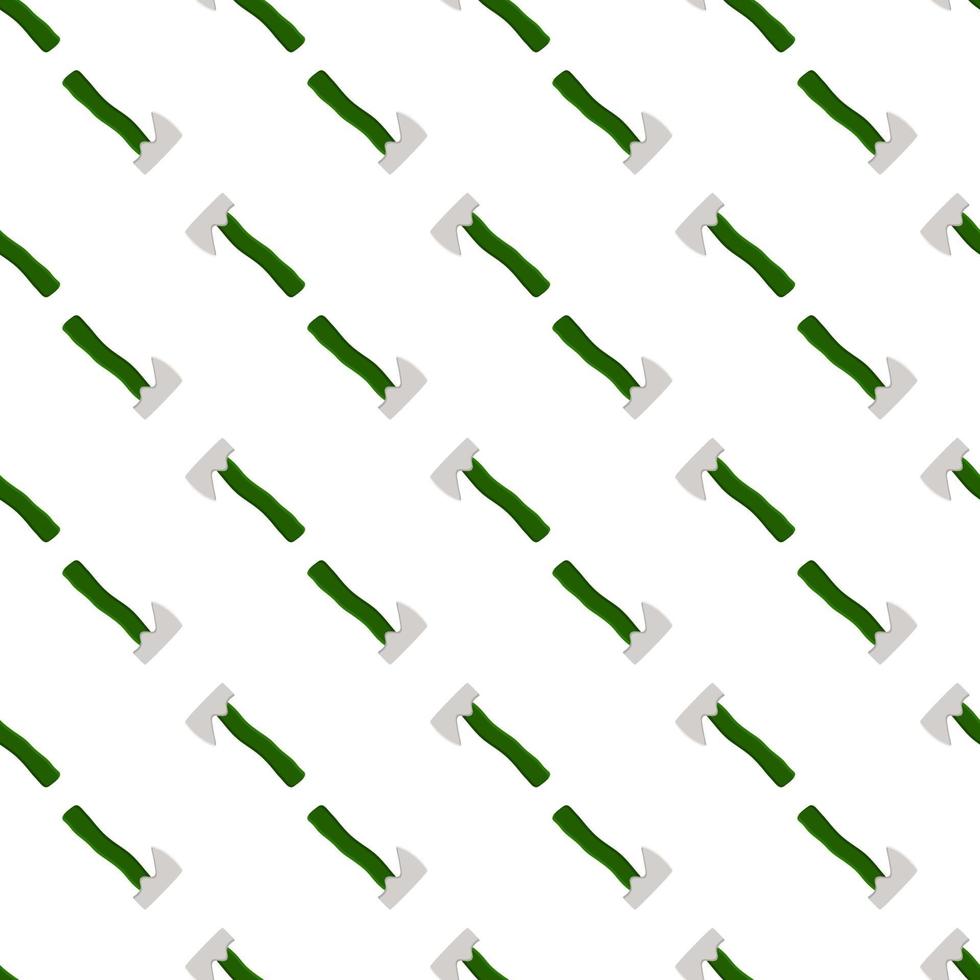 Illustration on theme pattern steel axes with wooden handle vector