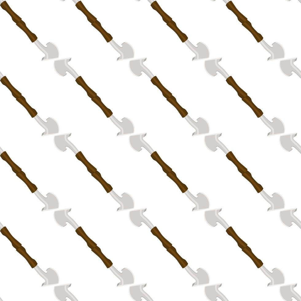Illustration on theme pattern steel axes with wooden handle vector