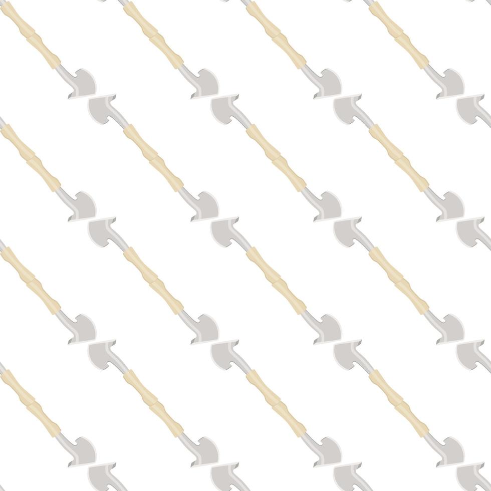 Illustration on theme pattern steel axes with wooden handle vector