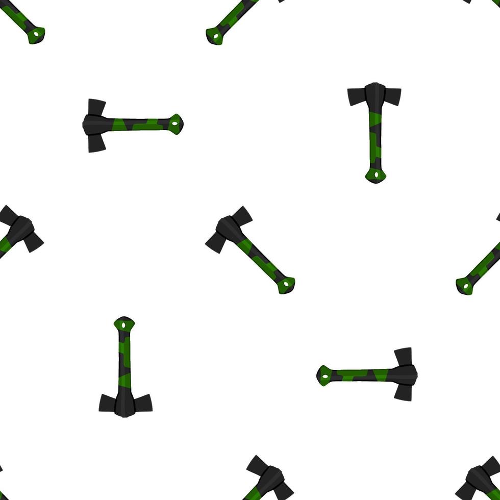 Illustration on theme pattern steel axes with wooden handle vector