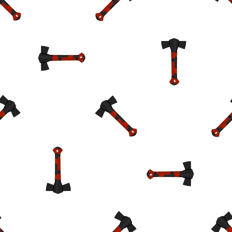 Illustration on theme pattern steel axes with wooden handle vector