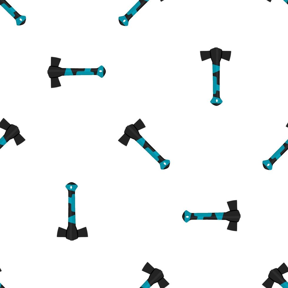 Illustration on theme pattern steel axes with wooden handle vector