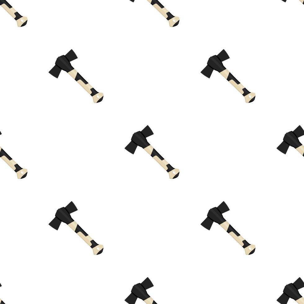 Illustration on theme pattern steel axes with wooden handle vector