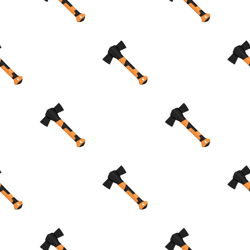 Illustration on theme pattern steel axes with wooden handle vector