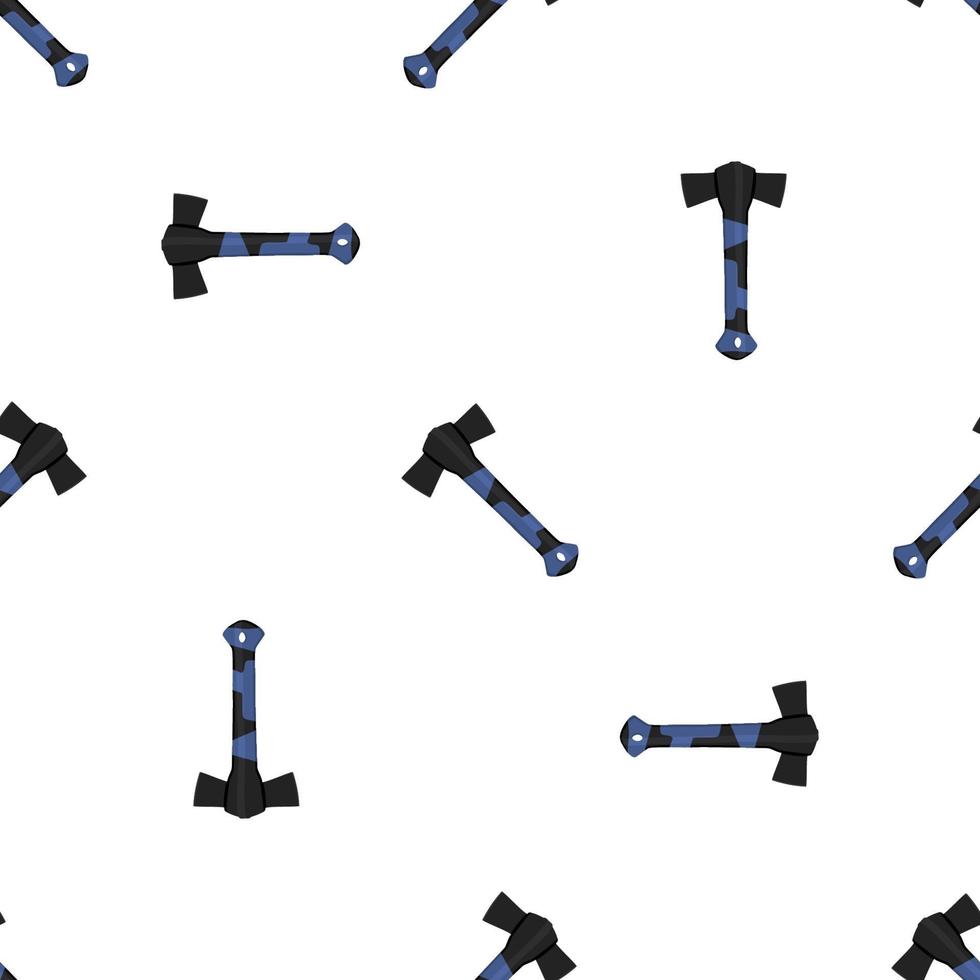 Illustration on theme pattern steel axes with wooden handle vector