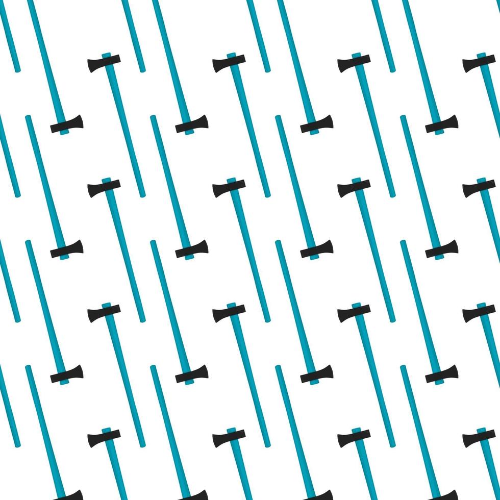 Illustration on theme pattern steel axes with wooden handle vector