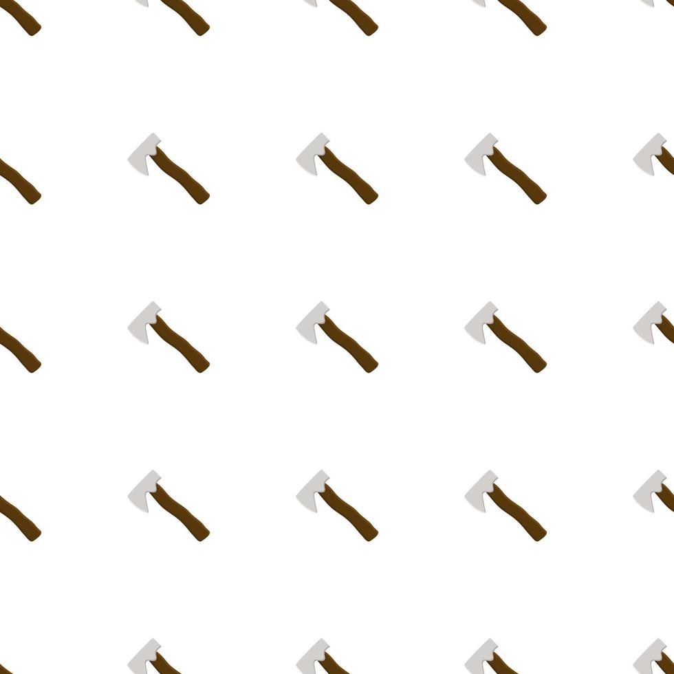 Illustration on theme pattern steel axes with wooden handle vector