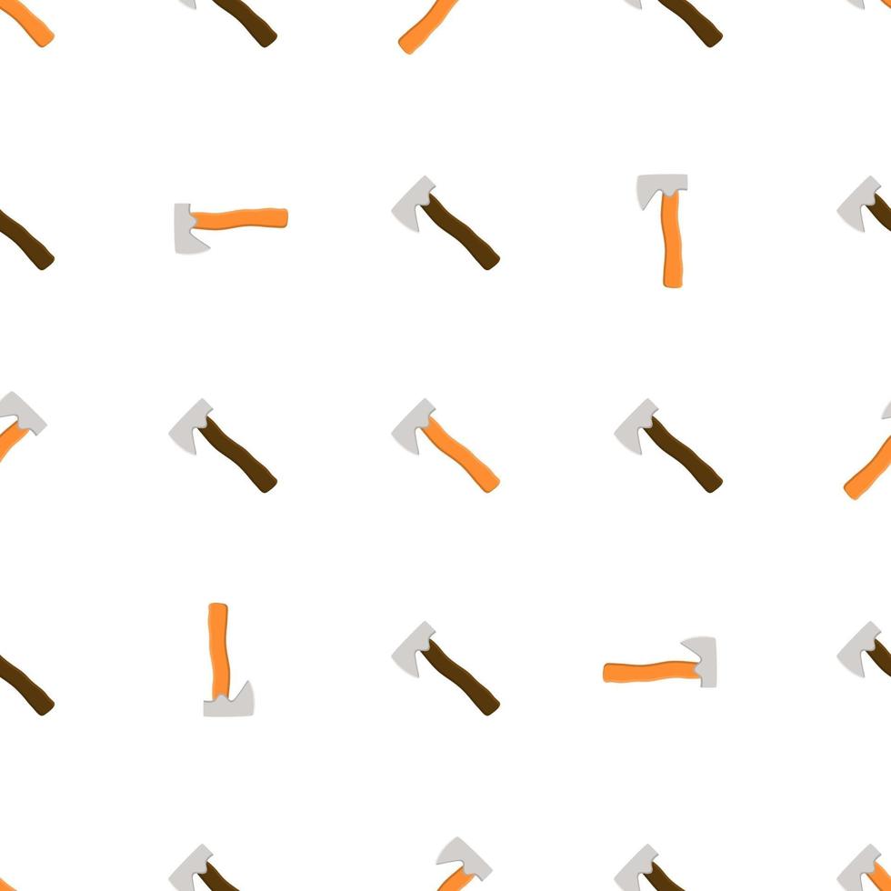 Illustration on theme pattern steel axes with wooden handle vector