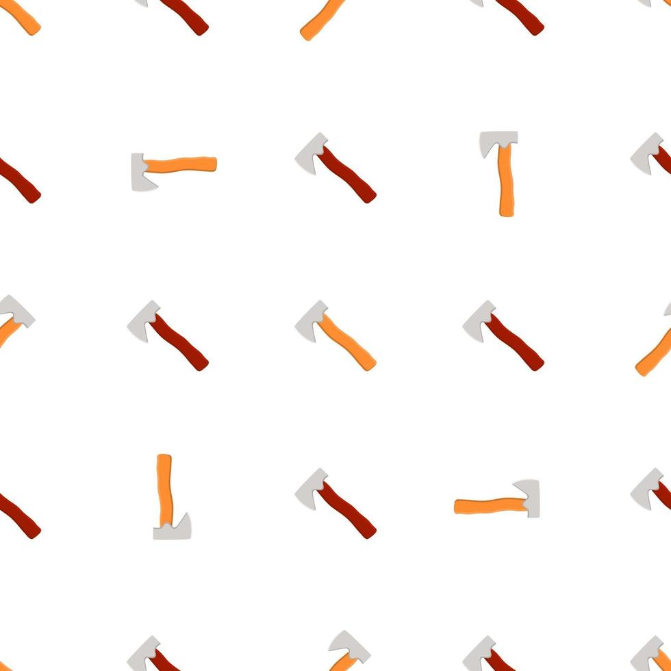 Illustration on theme pattern steel axes with wooden handle vector