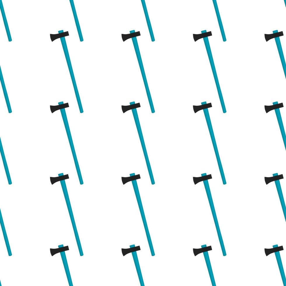 Illustration on theme pattern steel axes with wooden handle vector