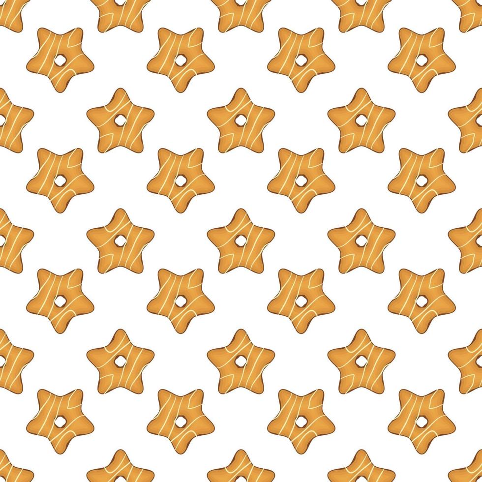 big set identical biscuit, kit colorful pastry cookie vector