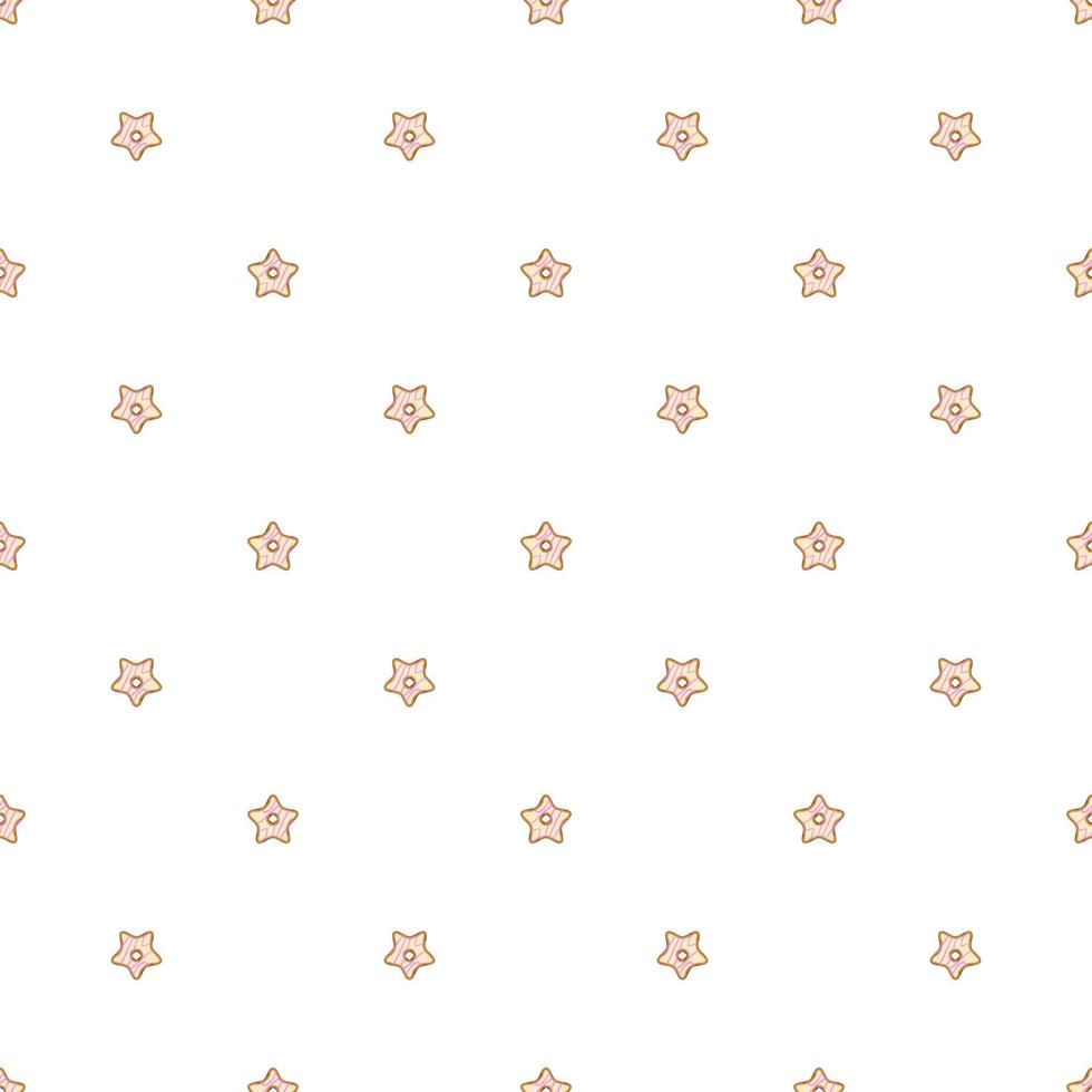 big set identical biscuit, kit colorful pastry cookie vector