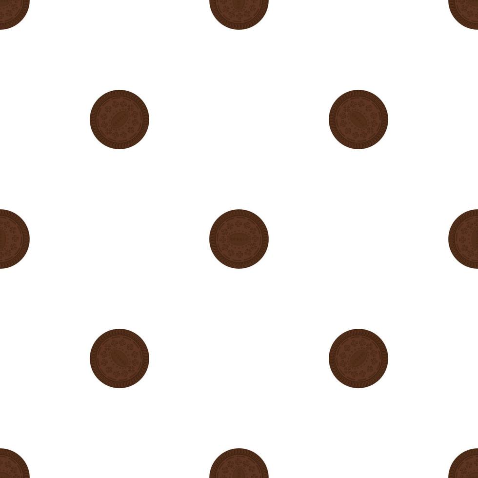 big set identical biscuit, kit colorful pastry cookie vector