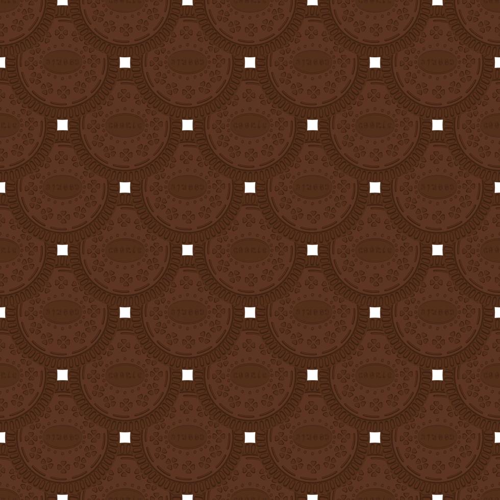big set identical biscuit, kit colorful pastry cookie vector