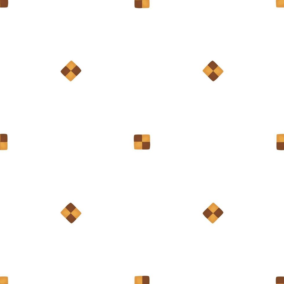 big set identical biscuit, kit colorful pastry cookie vector