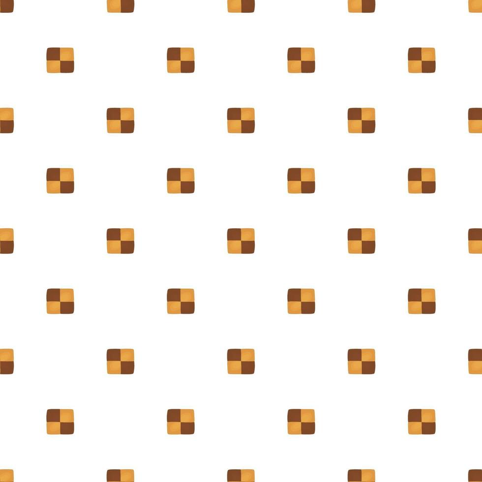 big set identical biscuit, kit colorful pastry cookie vector
