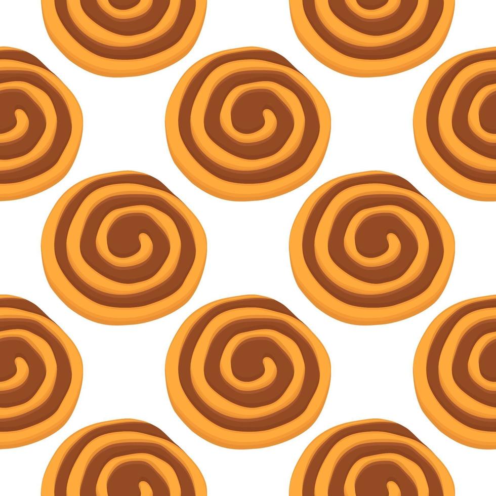 big set identical biscuit, kit colorful pastry cookie vector