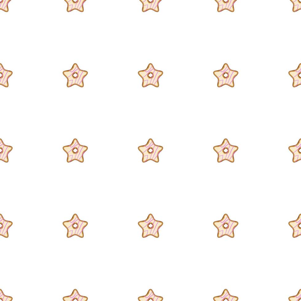 big set identical biscuit, kit colorful pastry cookie vector