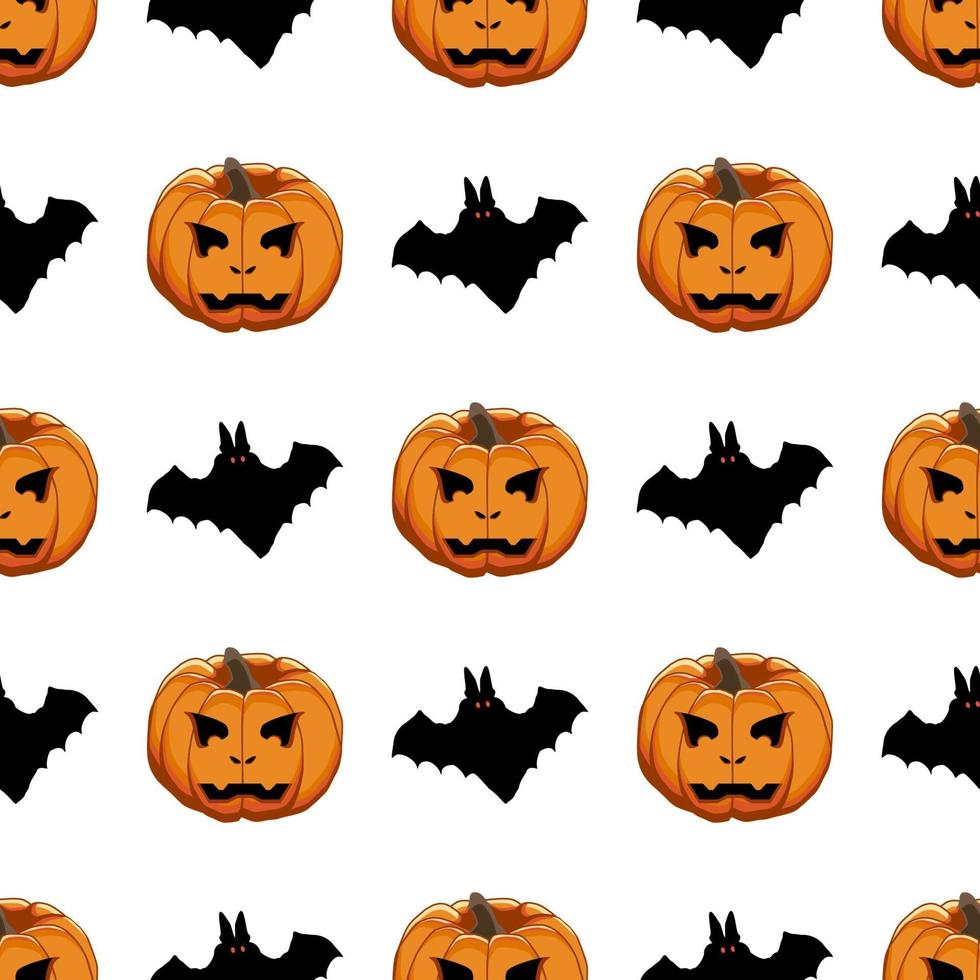 Illustration on theme big colored pattern Halloween vector