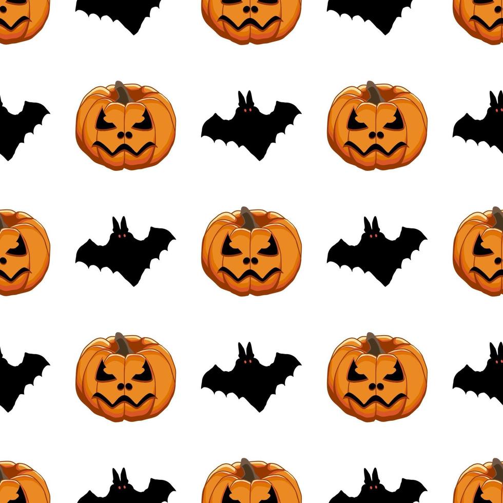 Illustration on theme big colored pattern Halloween vector