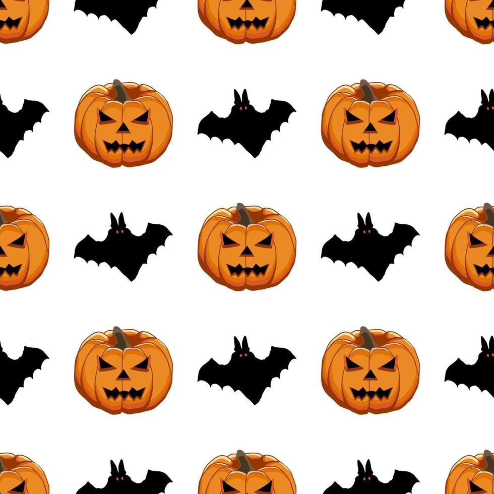 Illustration on theme big colored pattern Halloween vector