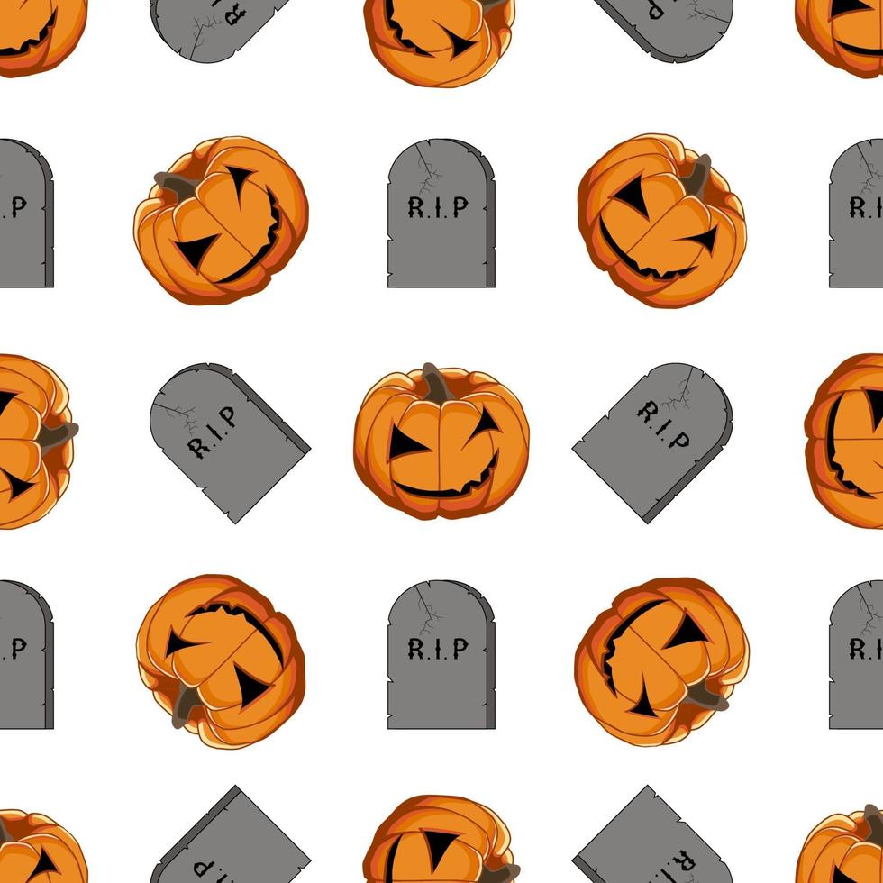 Illustration on theme big colored pattern Halloween vector