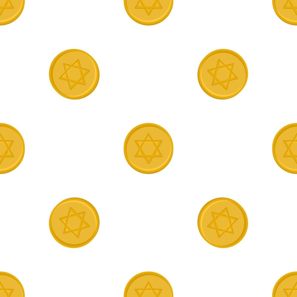 Illustration on theme big colored pattern coin vector