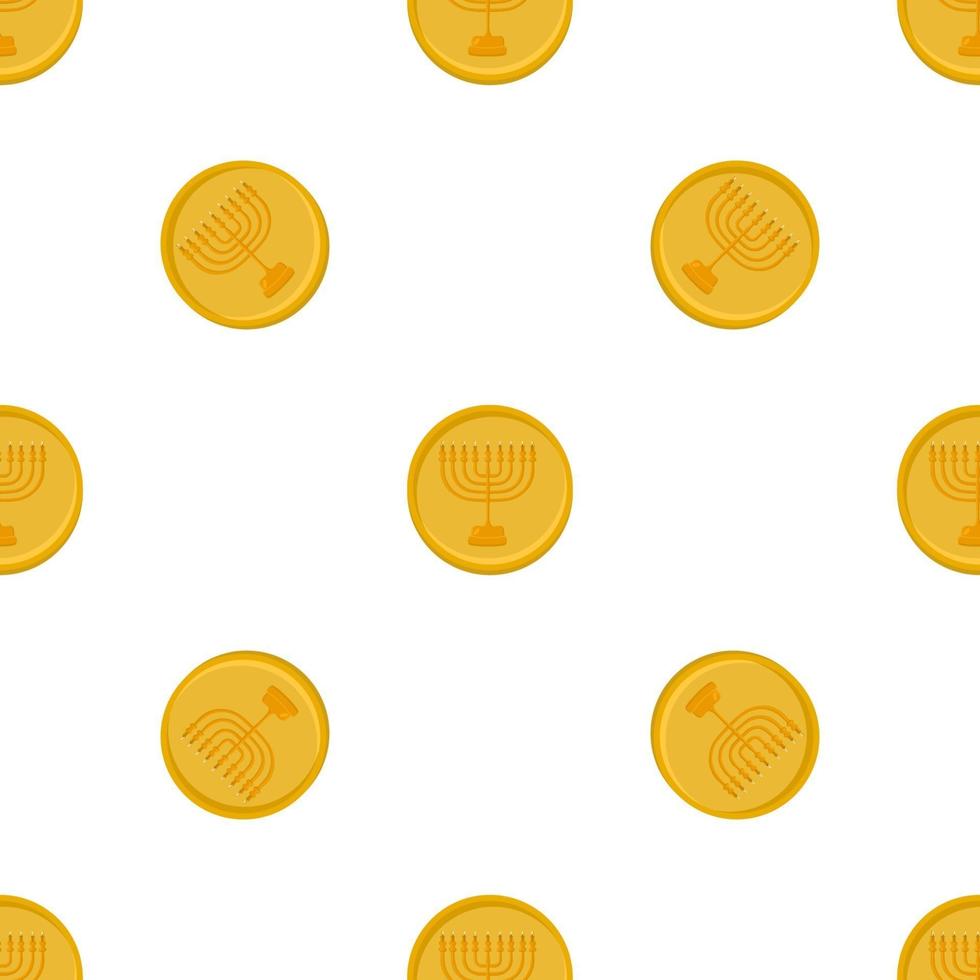 Illustration on theme big colored pattern coin vector