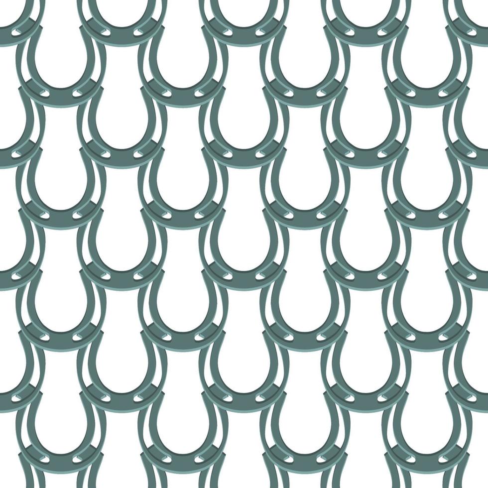 Irish holiday St Patrick day, seamless horseshoes vector