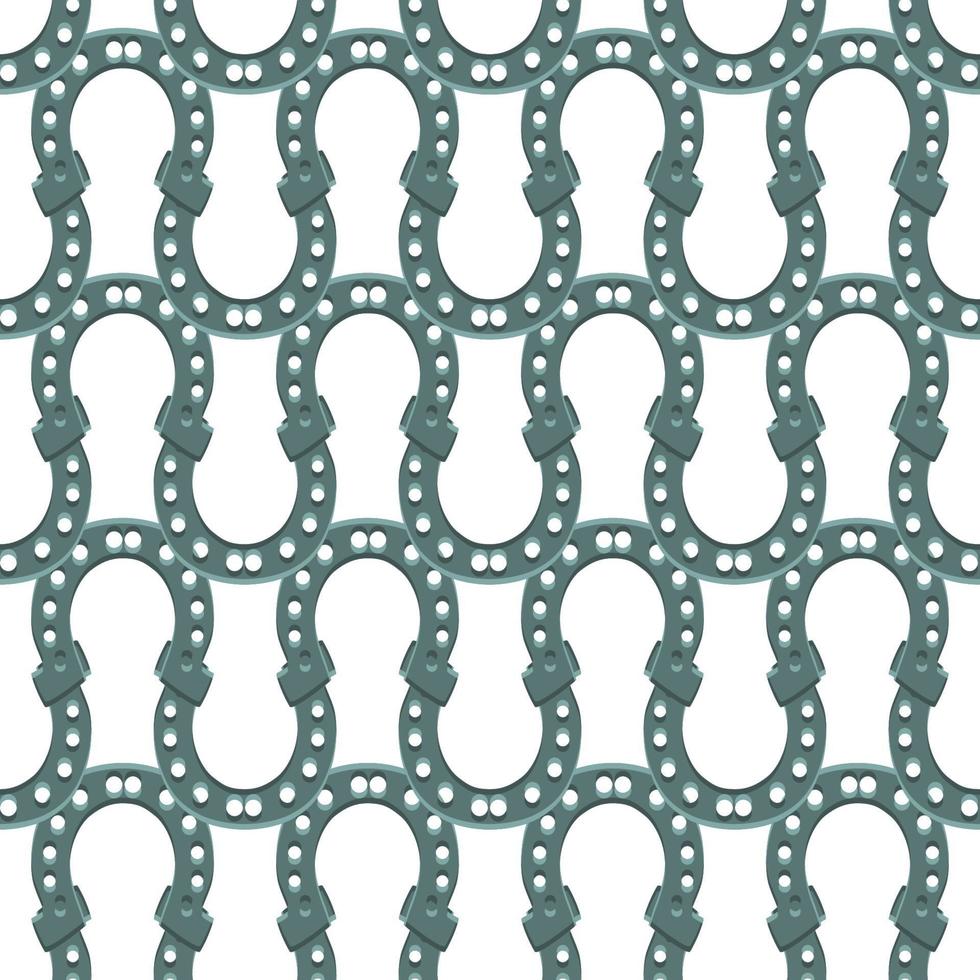 Irish holiday St Patrick day, seamless horseshoes vector