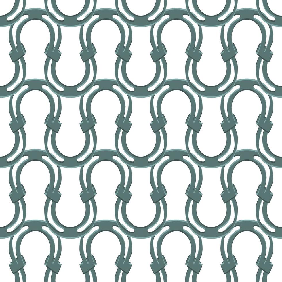 Irish holiday St Patrick day, seamless horseshoes vector