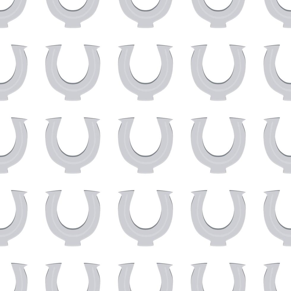 Irish holiday St Patrick day, seamless horseshoes vector