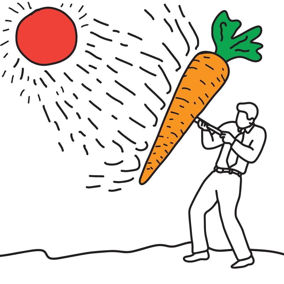 metaphor benefit of carrot is to help protect the skin vector