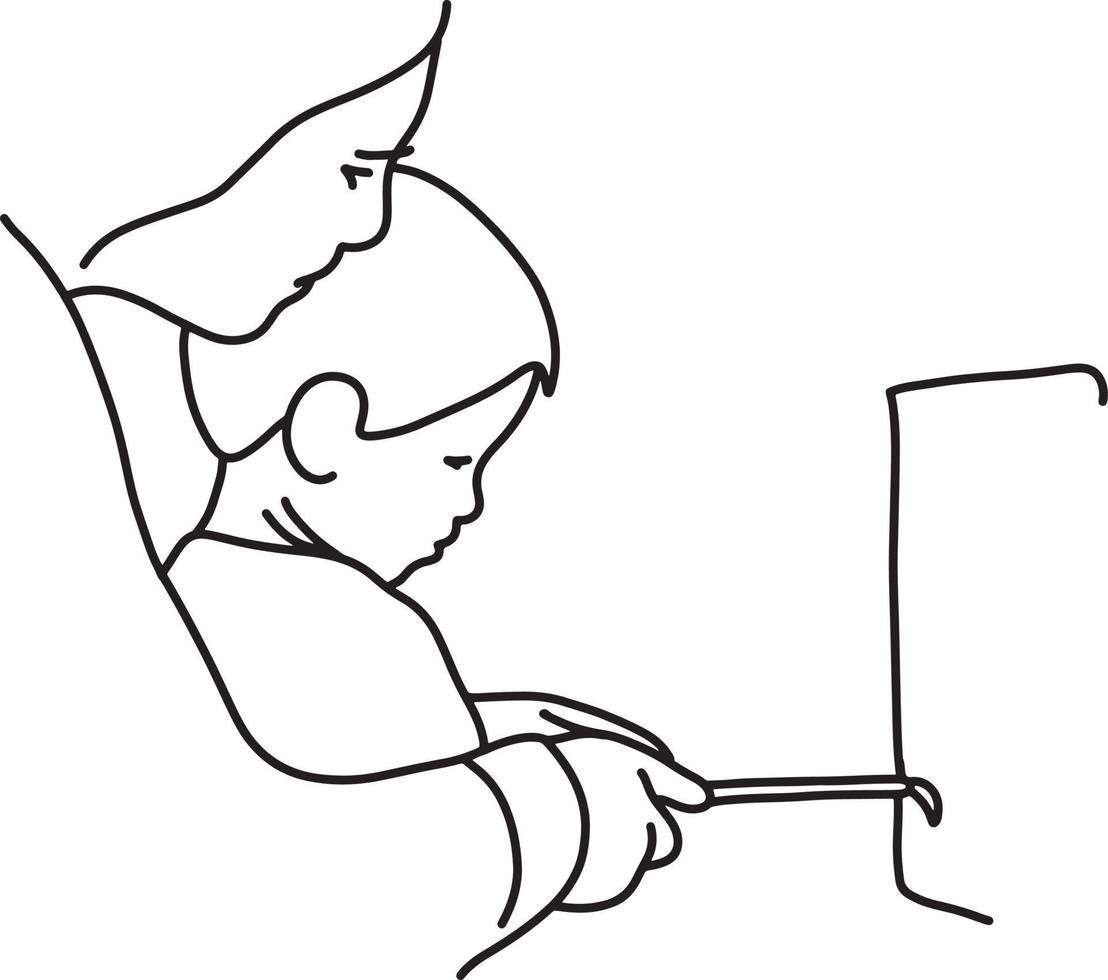 mother teaching her kids to paint with paintbrush vector