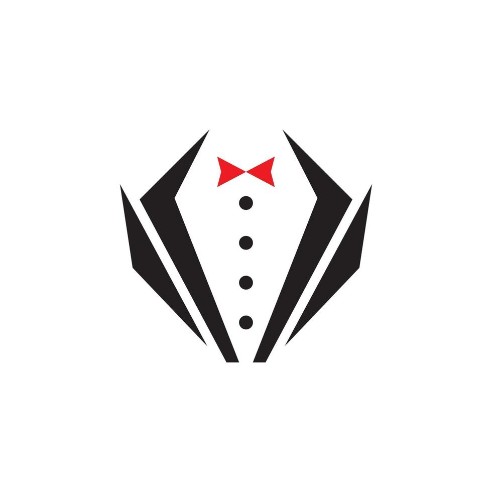 Tuxedo man logo and symbols template vector