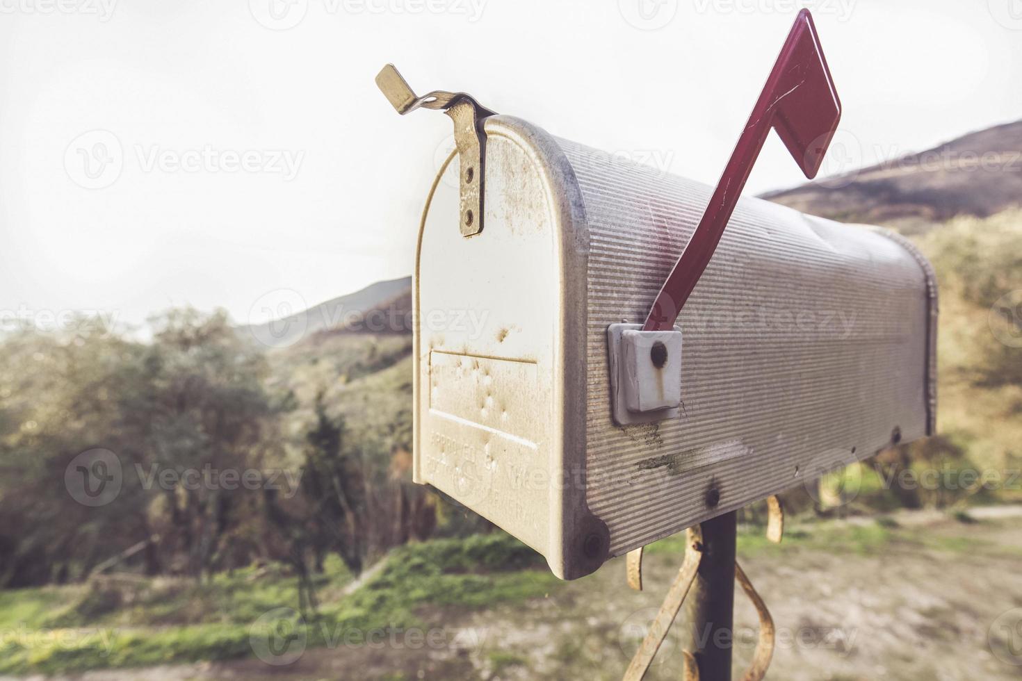 buzón de correo de metal estilo americano foto