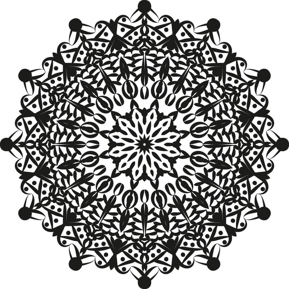 Black Mandala for Design, Mandala Circular pattern design vector