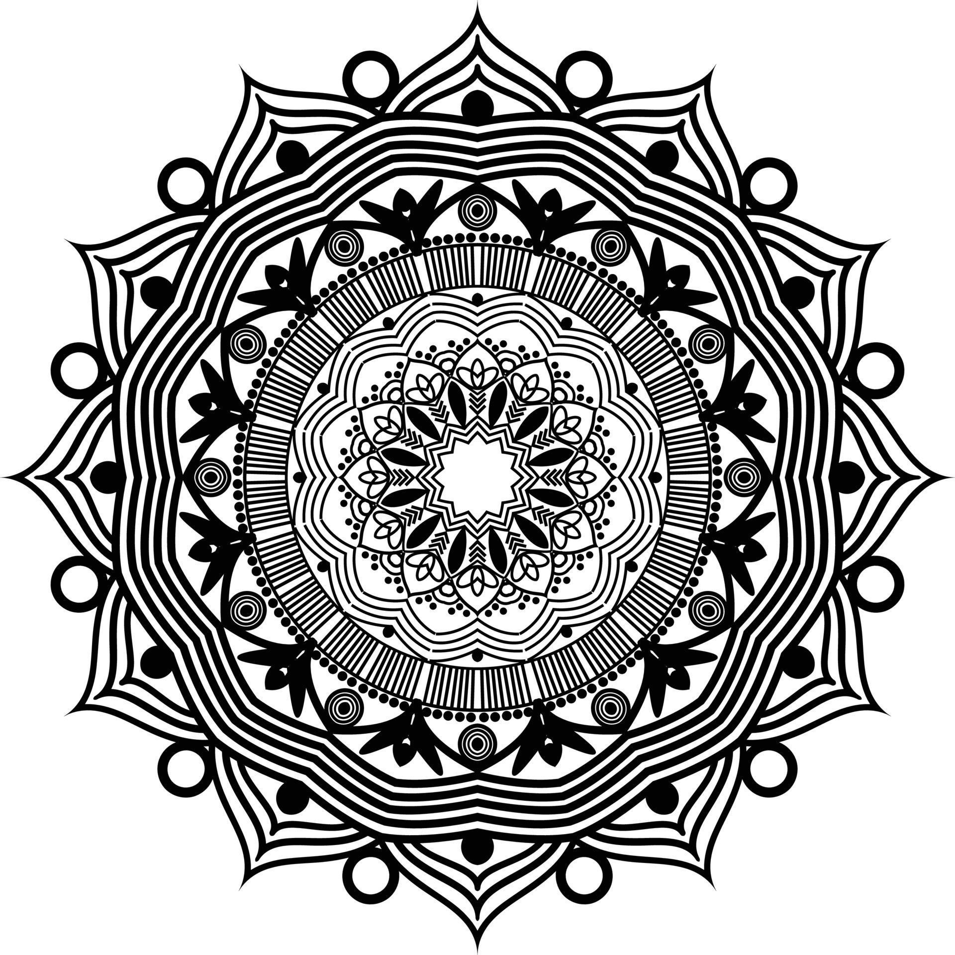 Black Mandala for Design, Mandala Circular pattern design 3073438
