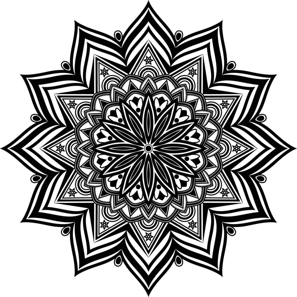 Black Mandala for Design, Mandala Circular pattern design vector