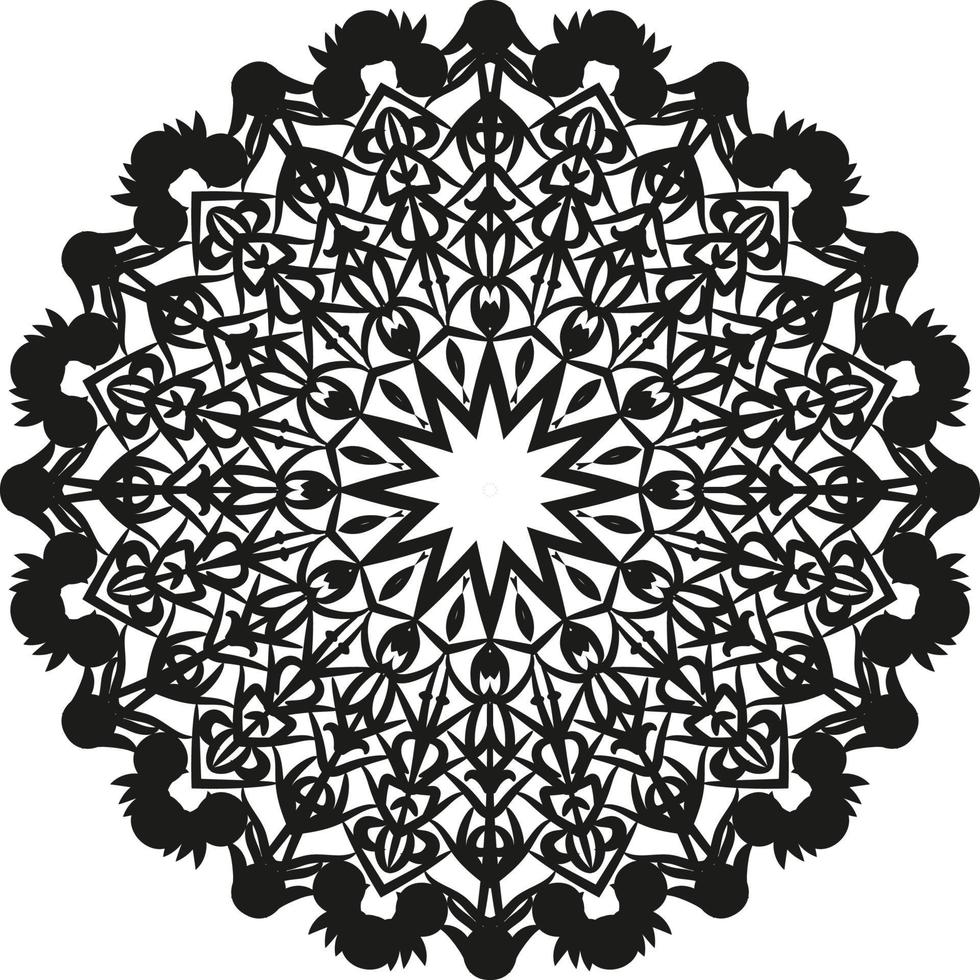 Black Mandala for Design, Mandala Circular pattern design vector