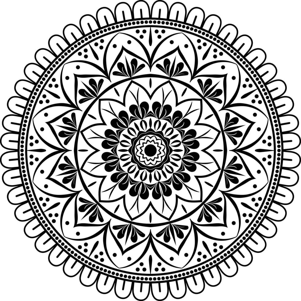 Black Mandala for Design, Mandala Circular pattern design vector