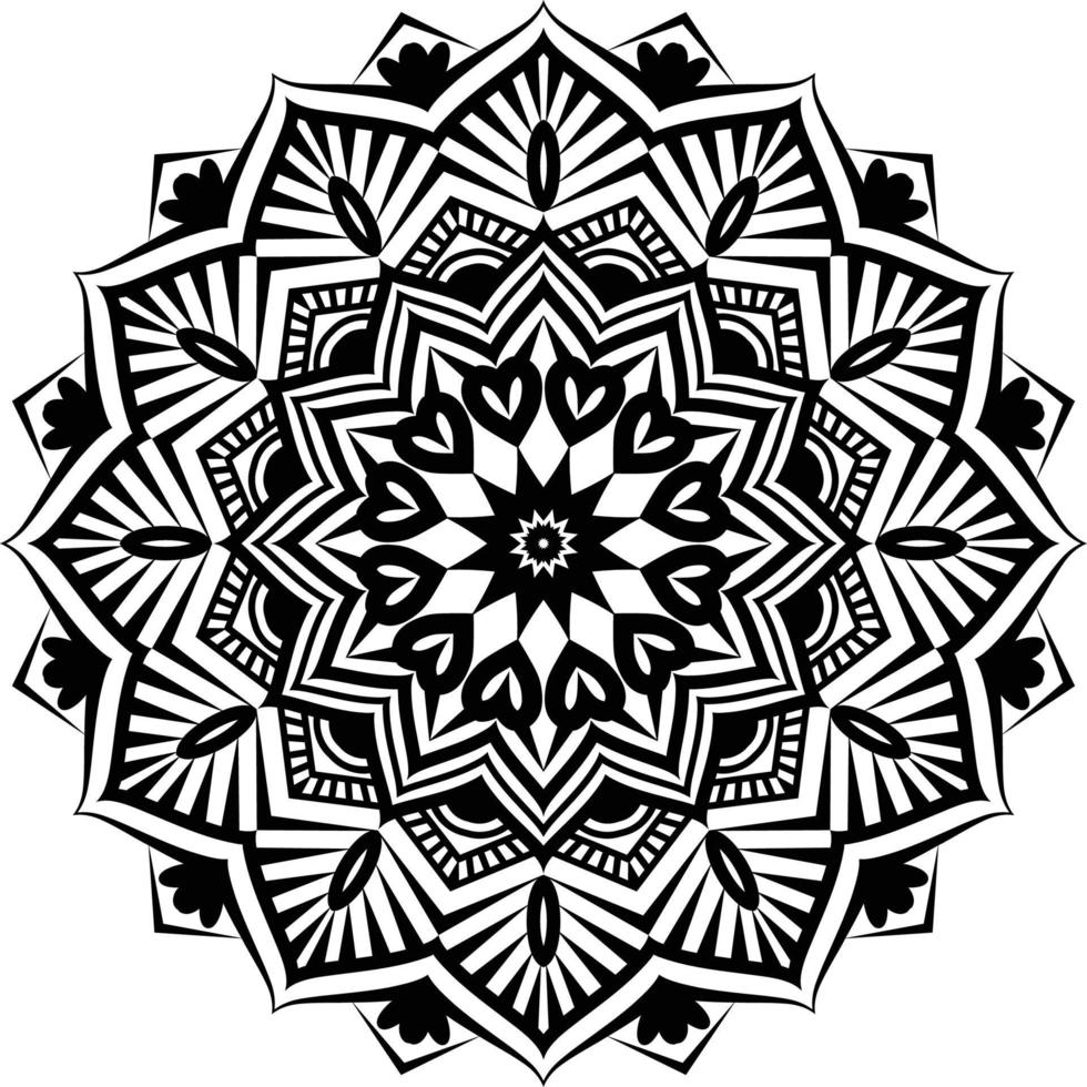 Black Mandala for Design, Mandala Circular pattern design vector