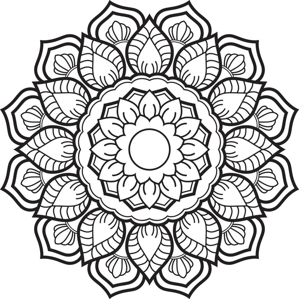 Black Mandala for Design, Mandala Circular pattern design vector
